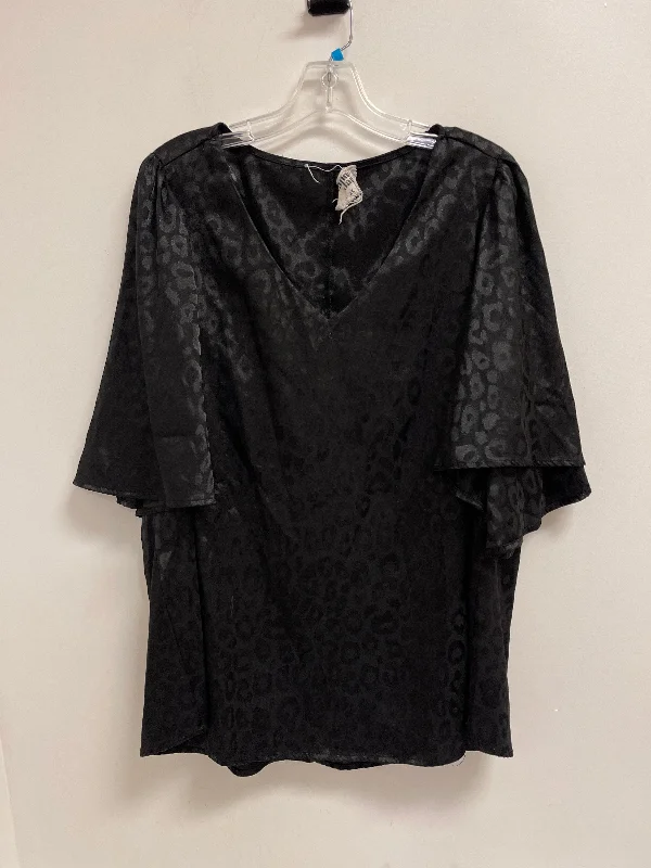 Girl Style Top Short Sleeve By Savanna Jane In Black, Size: 2x