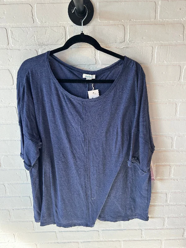 Chic Relaxation Top Short Sleeve By Sundance In Blue, Size: Xl