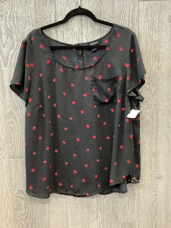 Casual And Versatile Top Short Sleeve By Torrid In Black, Size: 2x