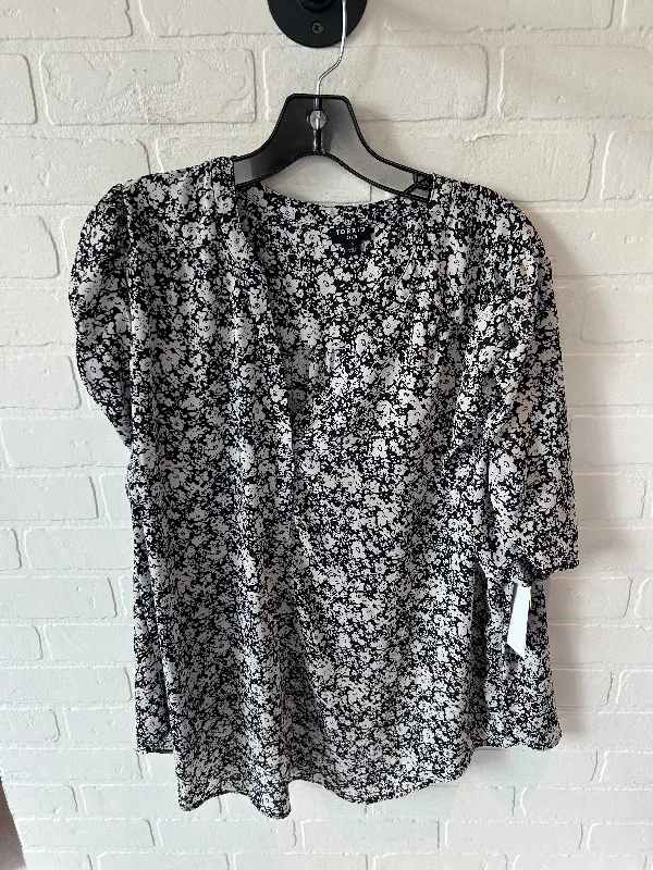 Easy Comfort Style Top Short Sleeve By Torrid In Black & White, Size: 2x