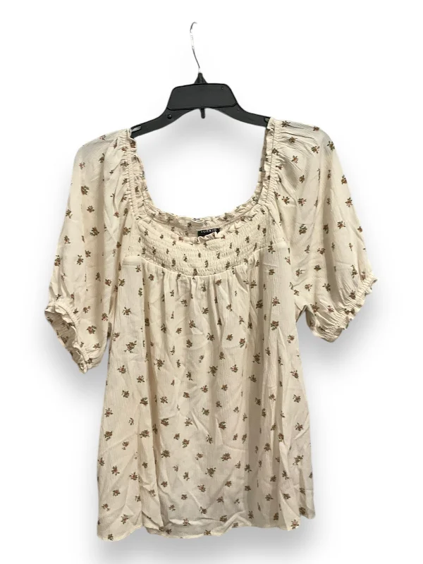 Fresh Wear Top Short Sleeve By Torrid In Floral Print, Size: 1x