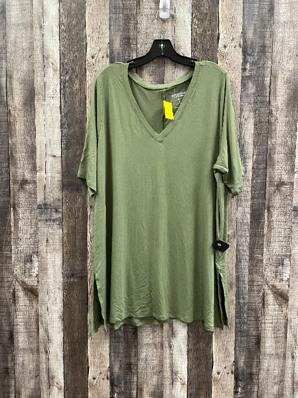 Elegant And Lazy Top Short Sleeve By Torrid In Green, Size: 3x