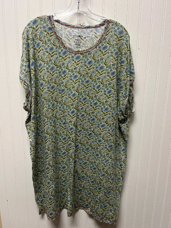 Breezy Comfort Tunic Short Sleeve By Natural Life In Green, Size: Xl