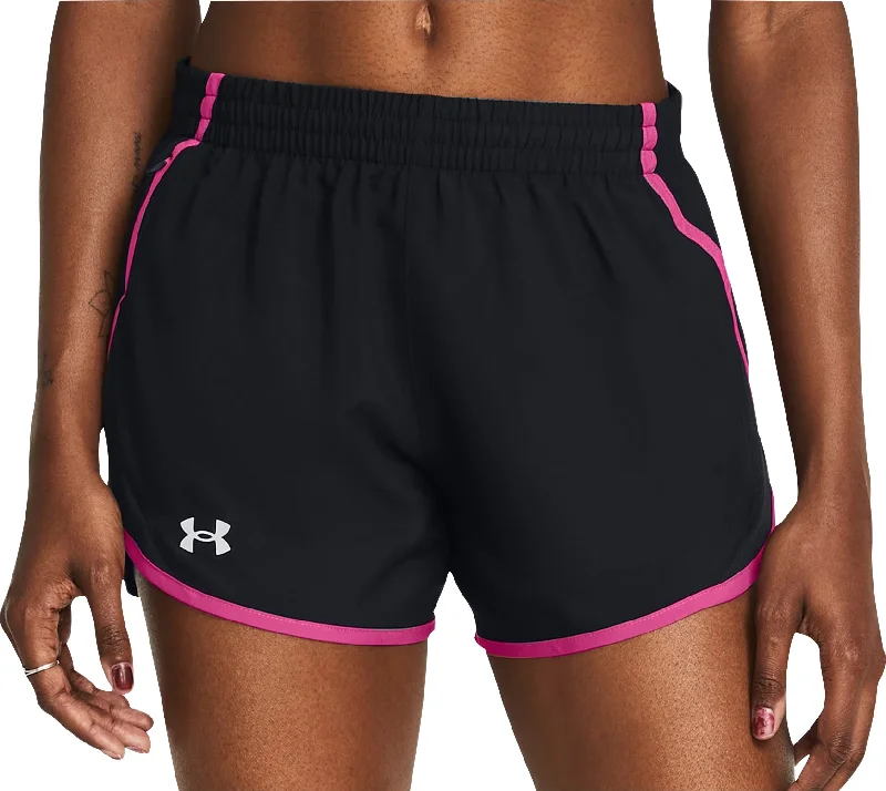Sporty Essentials Under Armour Fly By 3 Inch Womens Running Shorts - Black