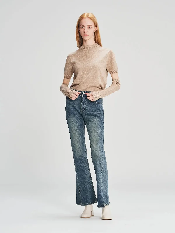 Elegant Tailoring YZ6220 Flared Boot-Cut Jeans