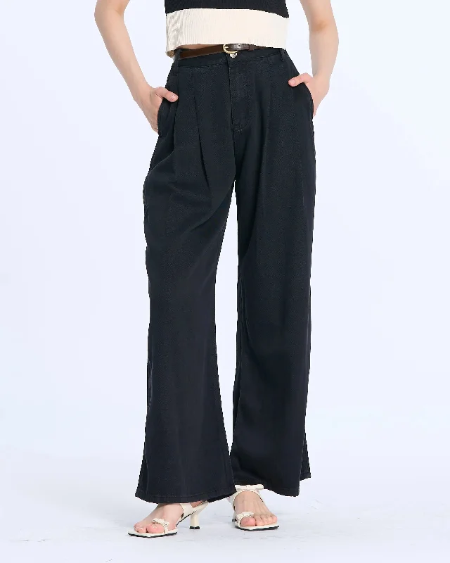Exquisite Fabrics YZ6236 Wide Leg Soft Denim Pants