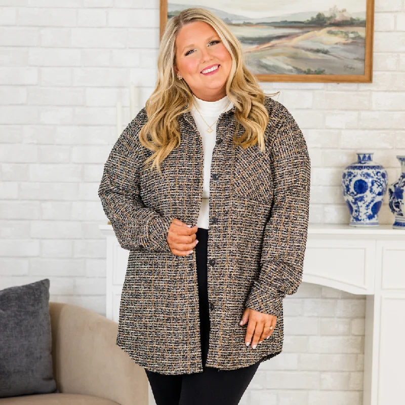 Minimal Style A Frosty Morning Coat, Black