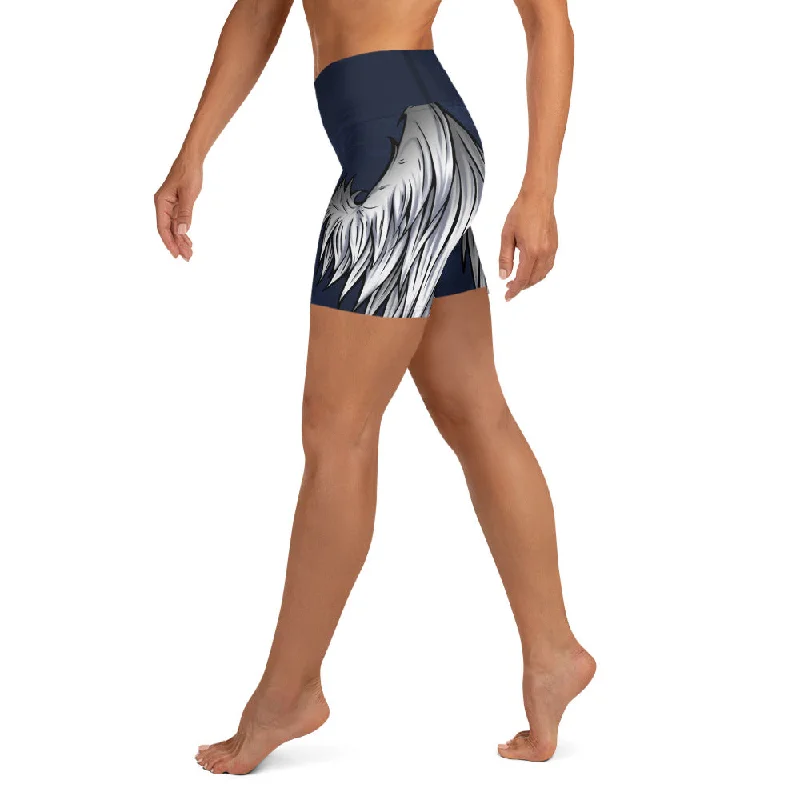 Simple Comfort Angel Wings Yoga Shorts