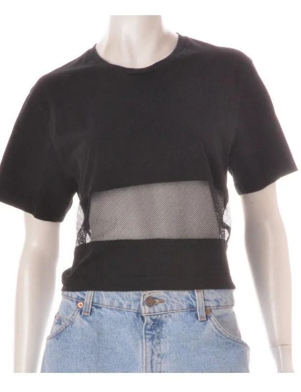 Energy Plan Label Shona Mesh Panel t-shirt