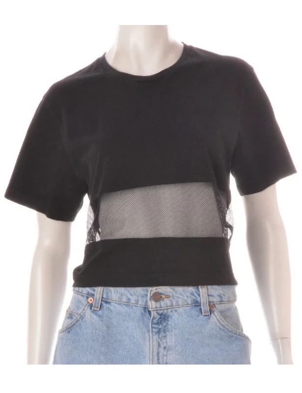 Casual Elegance Label Shona Mesh Panel t-shirt
