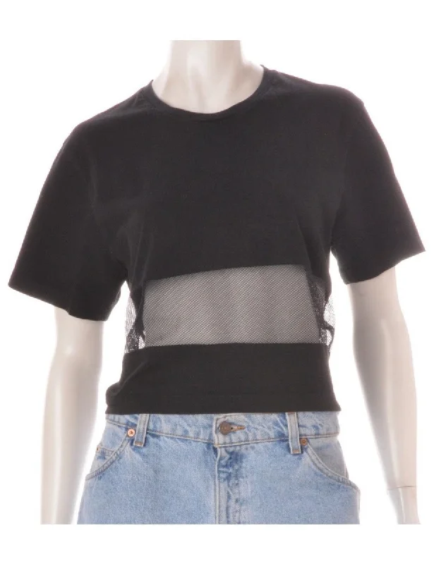 Luxe Comfort Label Shona Mesh Panel t-shirt