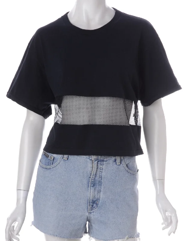Weekend Wear Label Shona Mesh Panel T-shirt