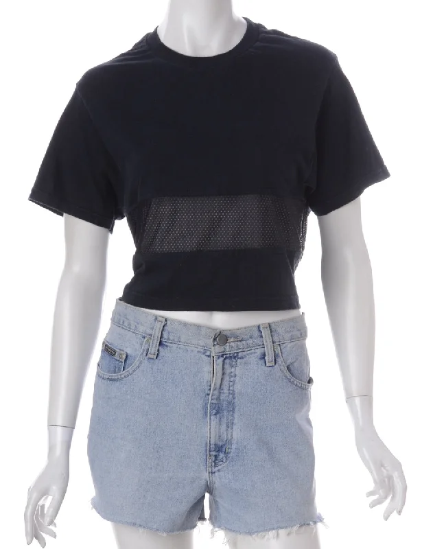 Soft Clothing Label Shona Mesh Panel T-shirt