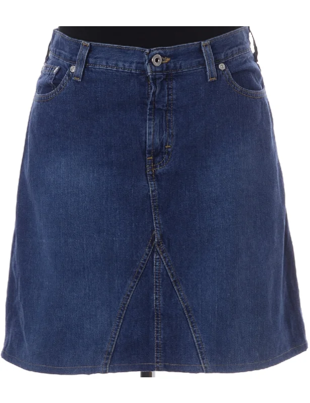 Easy Chic Label Short Denim Skirt