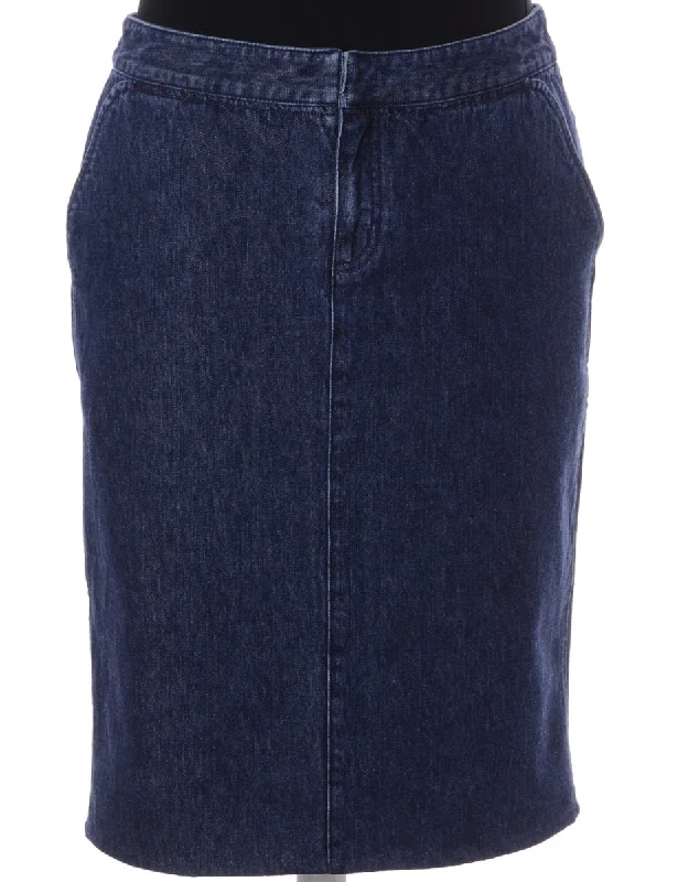 Warm Layers Label Short Denim Skirt