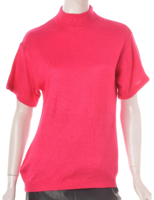 Breathable Style Label Sandy Short Sleeve Turtle Neck