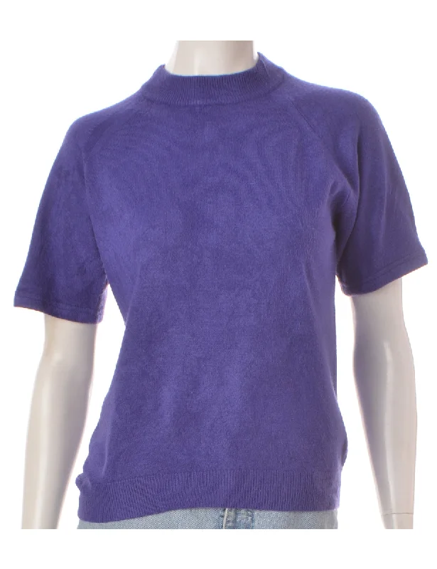 Stylish Ease Label Sandy Short Sleeve Turtle Neck