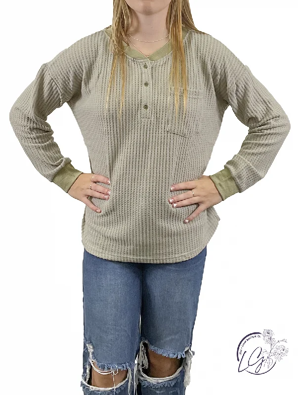 Age-reducing Style Waffle Wonder Sweater