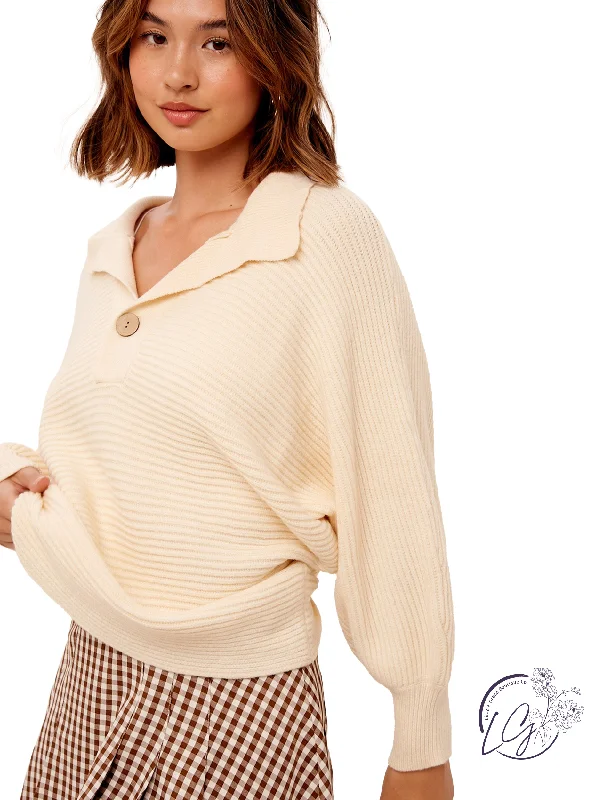 High-end Wear Cozy Collar Sweater Top