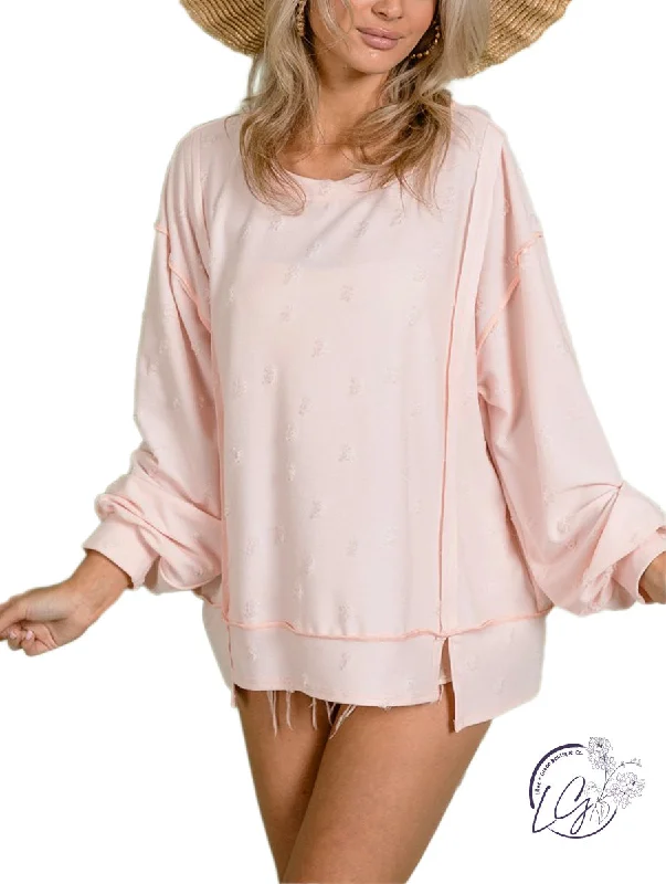 Chic Outfits Slit Hem Serenade Knit Top