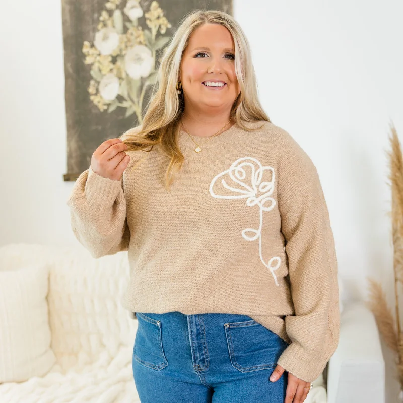 Relaxed Style Don't Think About You Sweater, Brown