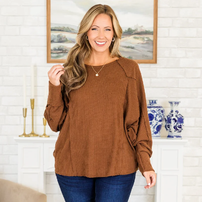 Sports And Leisure Figuring It Out Sweater, Camel