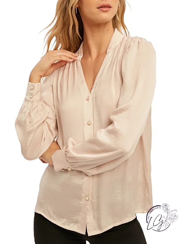 Sweet Breath Forever and Ever Satin Blouse