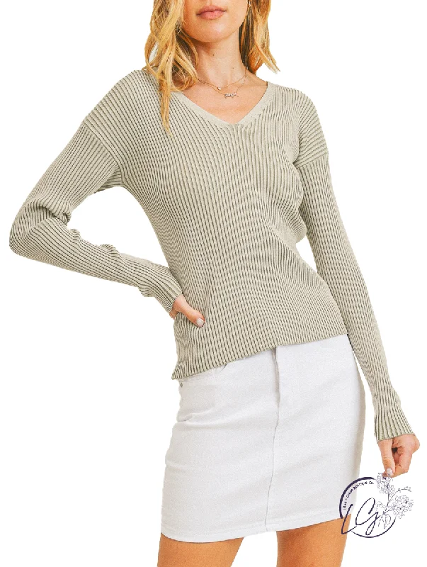 Warm Atmosphere I Mean It Ribbed Crop Sweater