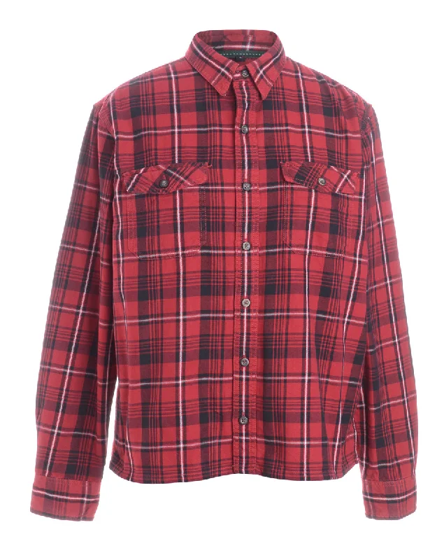 Comfortable Fashion Looks Label Sarah Straight Hem Plaid Shirt