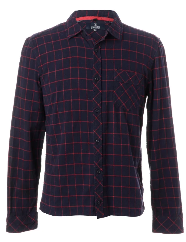 All-Day Outfits Label Sarah Straight Hem Plaid Shirt