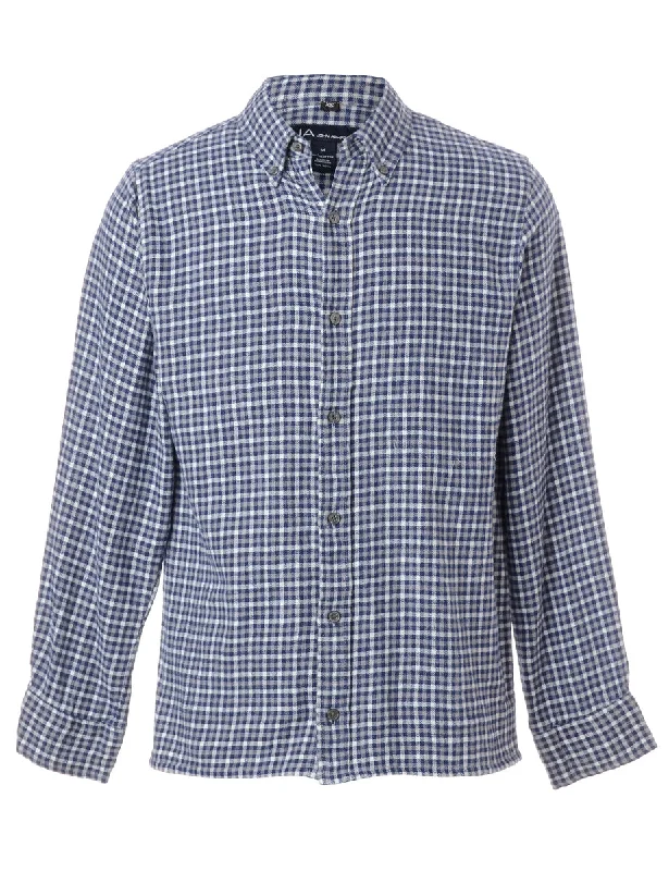 Elegant Dressing Label Sarah Straight Hem Plaid Shirt