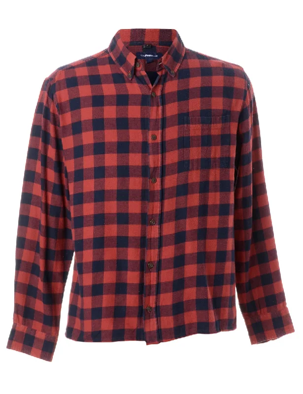 Simple Looks Label Sarah Straight Hem Plaid Shirt