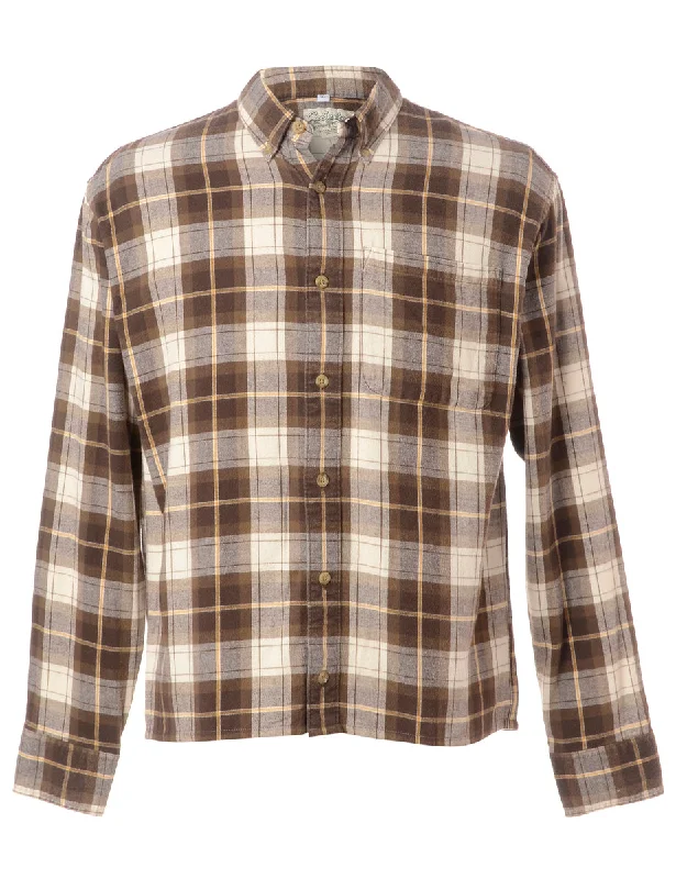 Relaxed Jackets Label Sarah Straight Hem Plaid Shirt