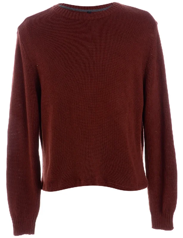 Personalized Wear Label Shaun Straight Hem Heavy Knit Jumper