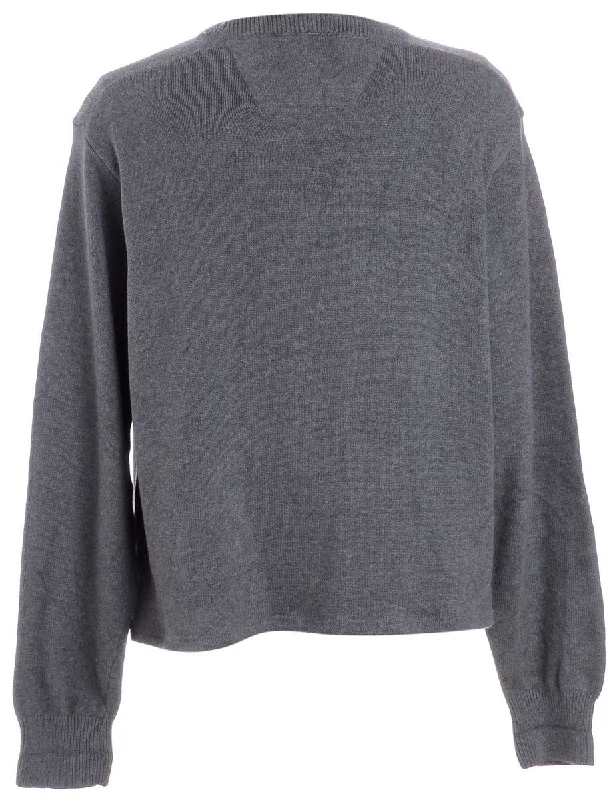 Multifunctional Style Label Shaun Straight Hem Heavy Knit Jumper