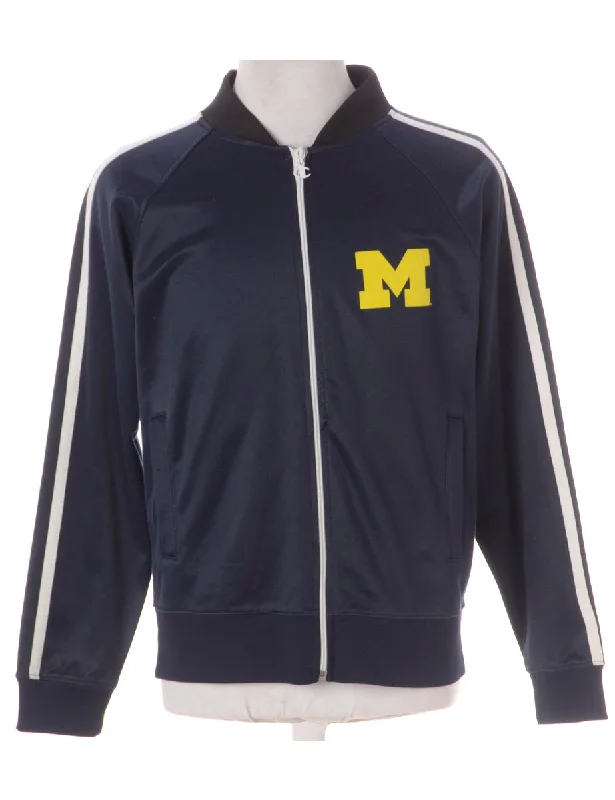 Fashion And Simplicity Label Shell Fabric Bomber Jacket
