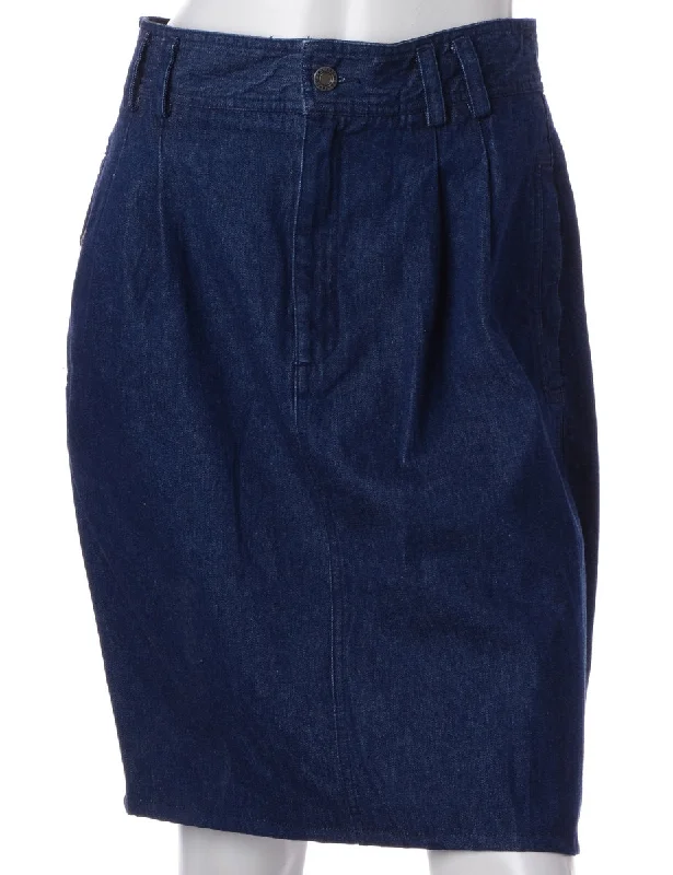 Comfy Chic Wear Label Short Denim Skirt