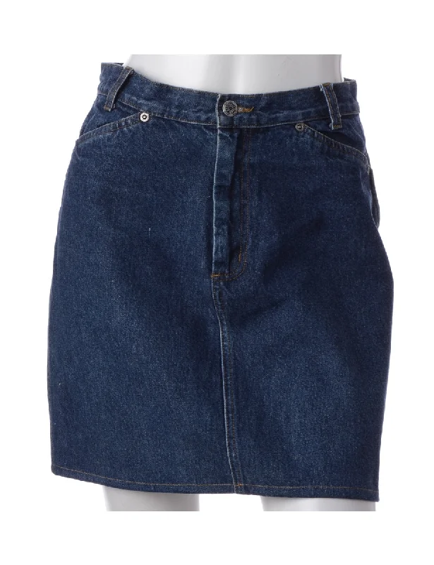 Soft Tops Label Short Denim Skirt