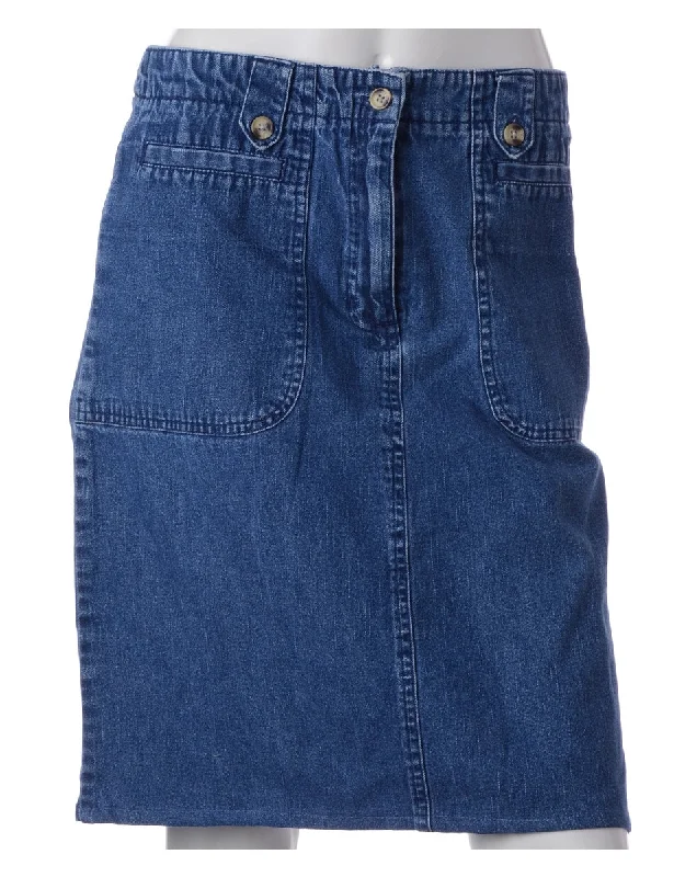 Easy Chic Wear Label Short Denim Skirt