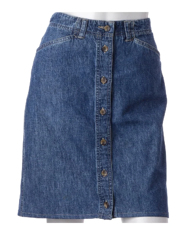 Comfortable Fitwear Label Short Denim Skirt