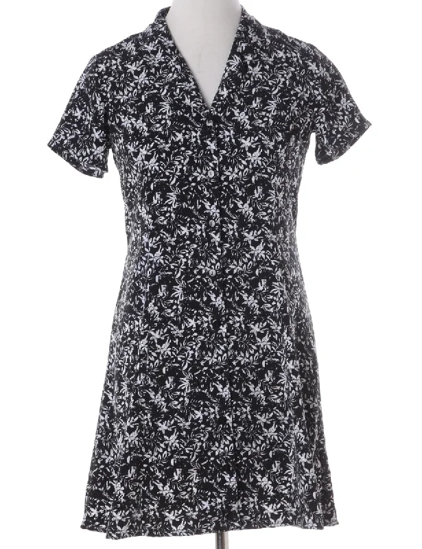 Sports And Leisure Label Short Foliage Dress