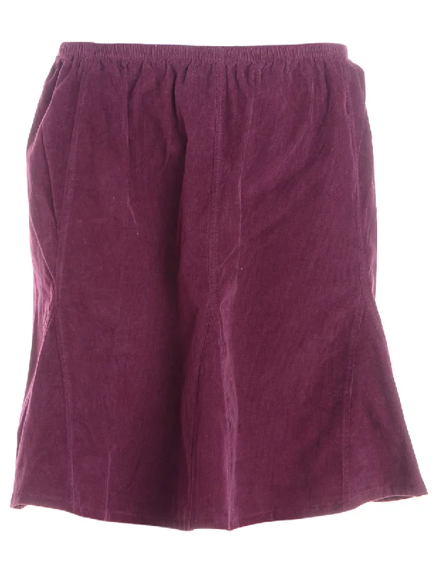 New Products Label Shortened Corduroy Skirt