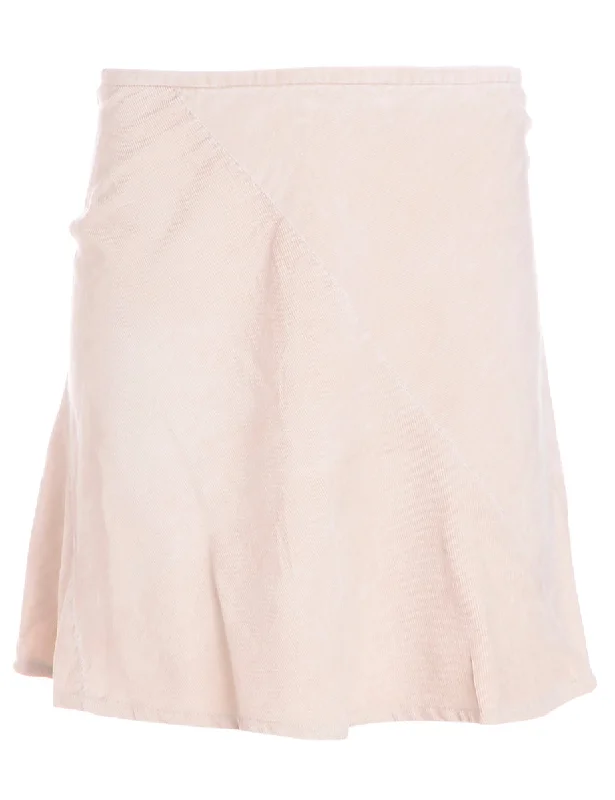 Luxury Fashion Label Shortened Corduroy Skirt