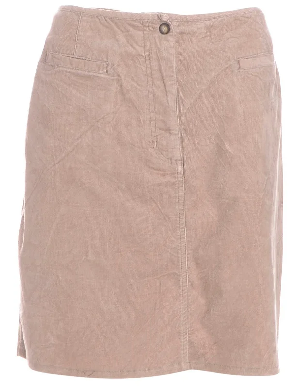 Goddess Outfit Label Shortened Corduroy Skirt