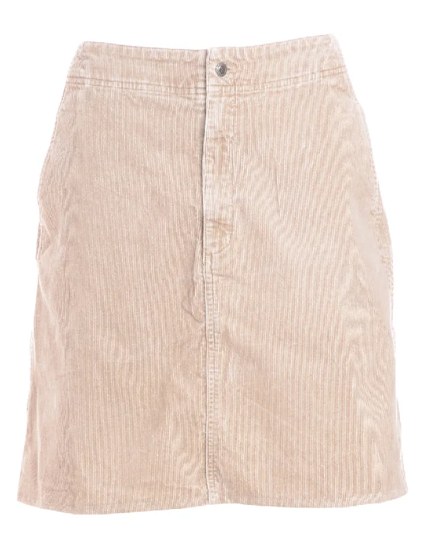 Creative Prints Label Shortened Corduroy Skirt