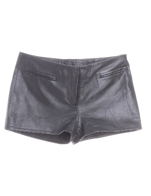 Preview New Products Label Shortened Leather Hotpant