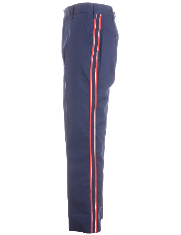 Effortless Style Label Side Stripe Cropped Trouser