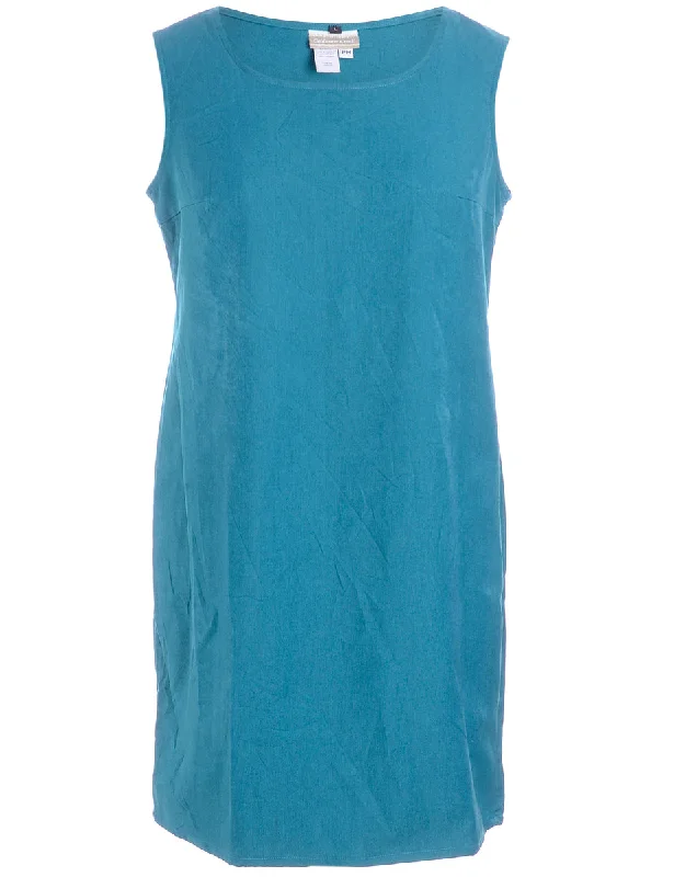 Relaxed Fashion Label Sleeveless Short Dress