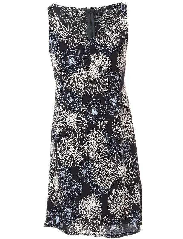 Smart Comfort Wear Label Sleeveless Short Dress