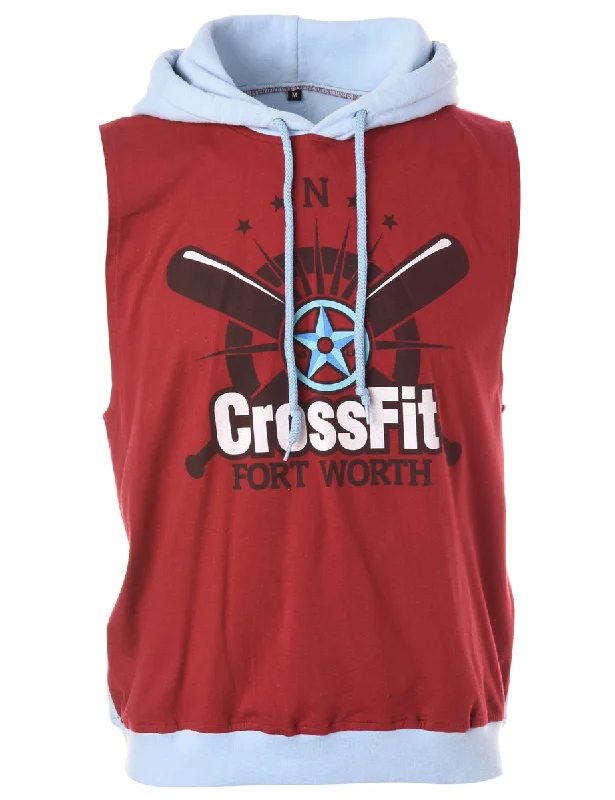 Cozy Essentials Wear Label Sleeveless Tyler Hooded Sweatshirt